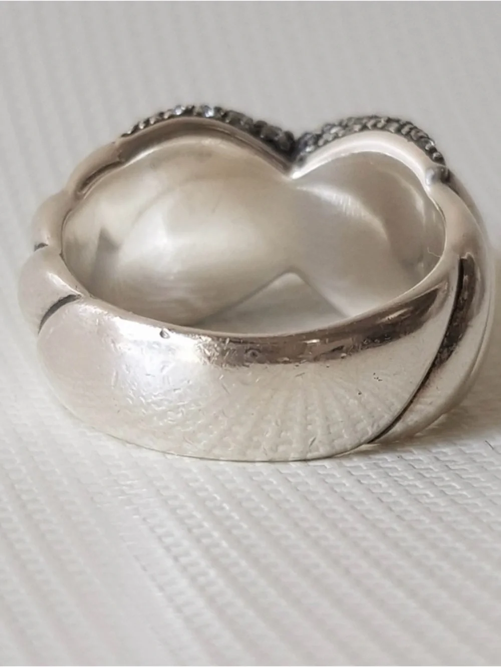 David Yurman Midnight Melange X Ring With Diamonds